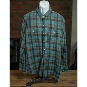 Men's Tommy Bahama Island Modern Fit Plaid Button Front Shirt Sz XXL Long-Sleeve